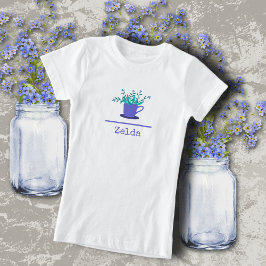 Camiseta Flores Periwinkle
