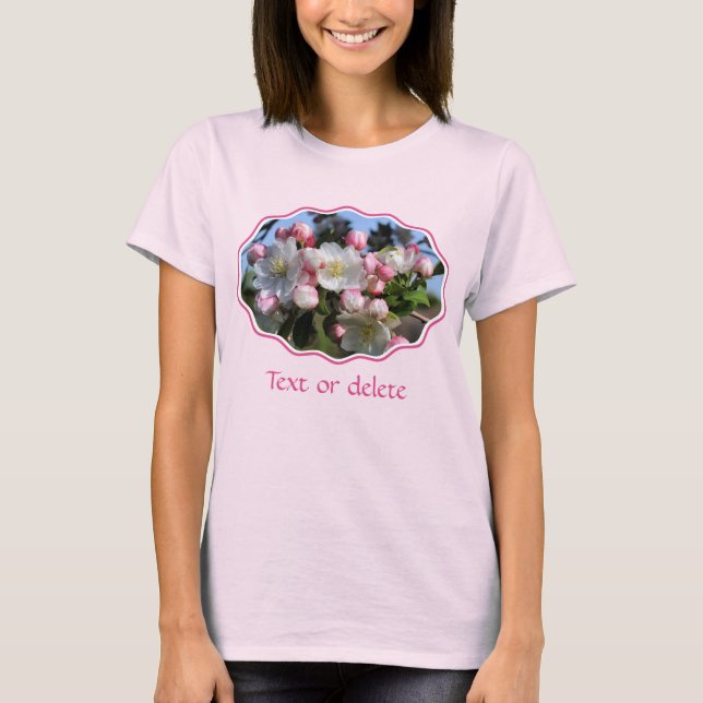 Camiseta Flores Personalizadas de Início de Primavera (Frente)