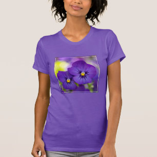 Camiseta Flores   Pintas Roxas