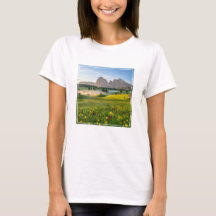 Camiseta Flores   Primavera Alpe di Siusi Langkofel