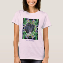 Camiseta Flores Púrpuras Criam sua própria foto