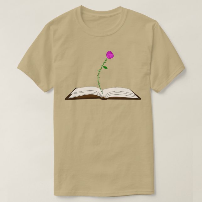 Camiseta Flores que crescem a partir do padrão 3 do livro (Frente do Design)