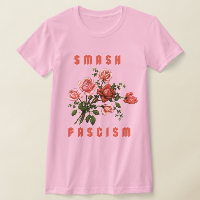 Camiseta Flores Retro - Fascismo Esmagador (Postura )