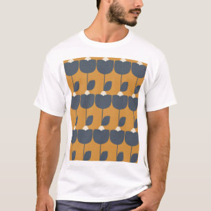 Camiseta Flores Retro Modernas: Geométrica Escandinava.