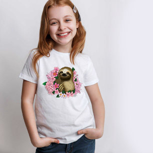 Camiseta Flores Rosa Leves