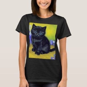 Camiseta Flores Roxas Pretas de Gogh