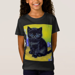 Camiseta Flores Roxas Pretas de Gogh