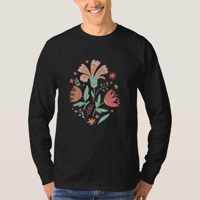 Camiseta Flores selvagens (Frente)