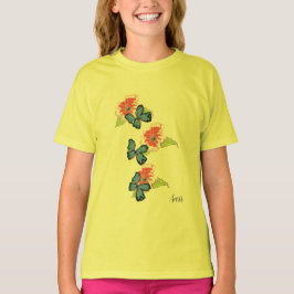 Camiseta : Flores Selvagens & Borboletas