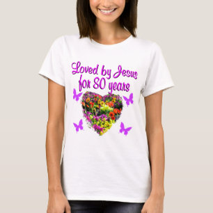 CAMISETA FLORES SELVAGENS DE PURPLE AMADAS POR JESUS POR 80