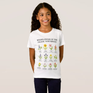 Camiseta Flores Selvagens do Noroeste do Pacífico - Estilo 