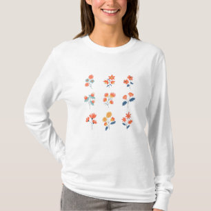 Camiseta Flores Selvagens Flores Botânicas