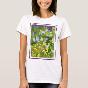 Camiseta Flores Selvagens Impasto - Arte Flor Original