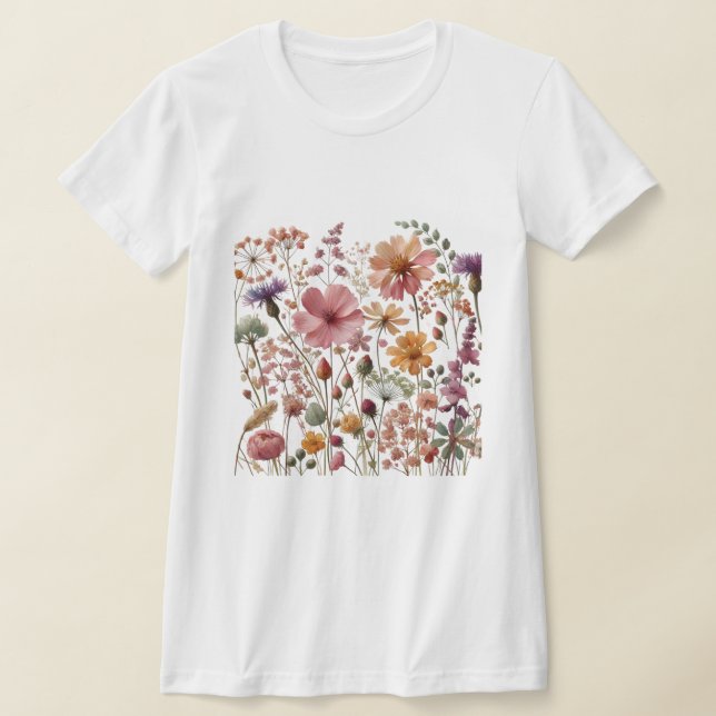 Camiseta Flores Selvagens Vintage (Postura )