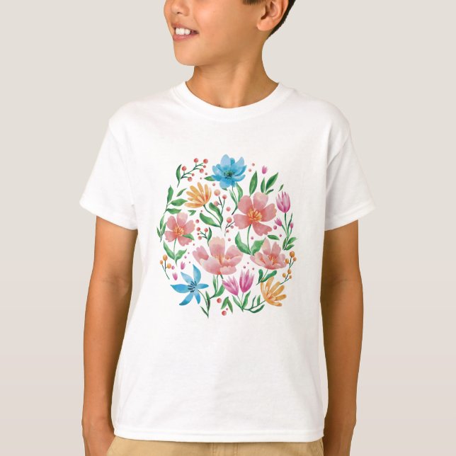 Camiseta Flores silvestres (Frente)