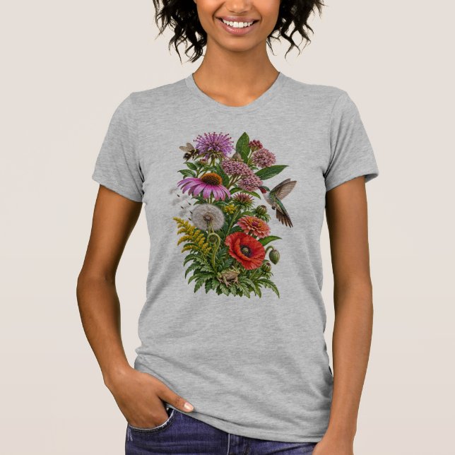 Camiseta Flores silvestres (Frente)