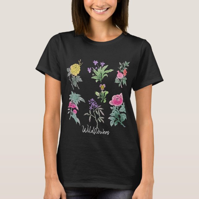 Camiseta Flores silvestres (Frente)