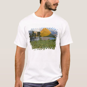 Camiseta Flores silvestres ao longo do lago Swiftcurrent, e