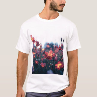 Camiseta Flores Silvestres Após a Chuva