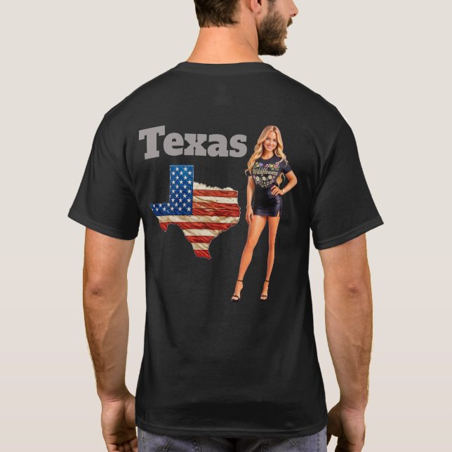 Camiseta Flores Silvestres do TEXAS (Verso)