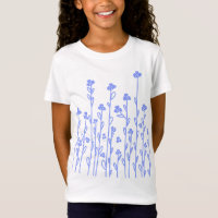 Flores silvestres florais de rabo branco-azul-clar