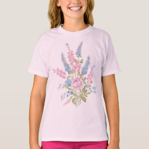 Camiseta Flores Silvestres Floral Botânico Aquarela