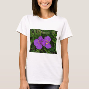 Camiseta Flores Silvestres Fuchsia Spiderwort Presentes de