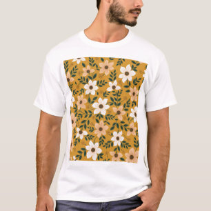 Camiseta Flores Tradicionais: Padrões Sem Olho De Muster