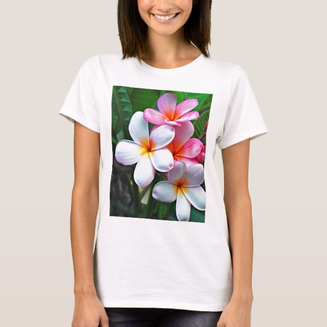 Camiseta Flores tropicais (Frente)