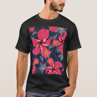 Flores Tropicais de Hibisco Design de Verão