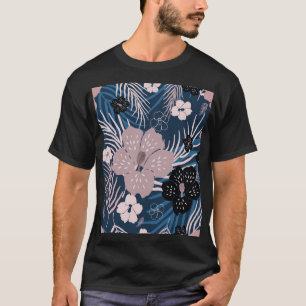 Camiseta Flores Tropicais Palm Deixa Textura