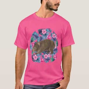 Camiseta Flores Tropicais Por Aquarela Deixam Ventre Animai