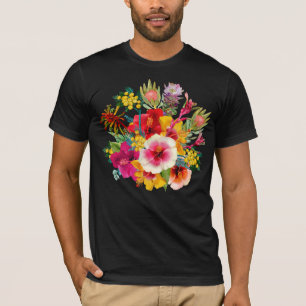 Camiseta Flores Tropicais Quentes