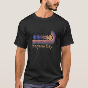 Camiseta Flores Tropicais Retro Magens Bay Estilo Anos 80 S
