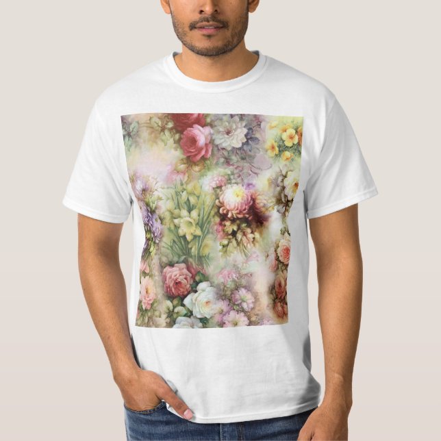 Camiseta Flores Vintage (Frente)