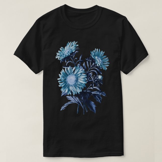 Camiseta Flores Vintage Aster (Frente do Design)