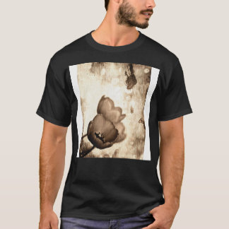 Camiseta Flores Vintage Sepia-Black-White