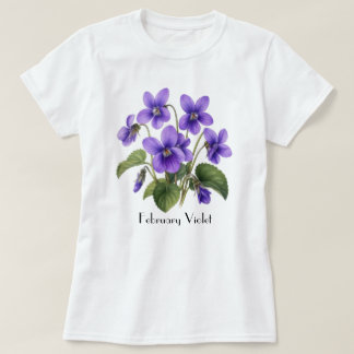 Camiseta Flores Violeta de Fevereiro