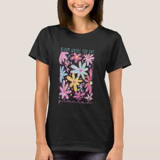 Camiseta Floresça Onde Você Está Plantado Inspirador Mental