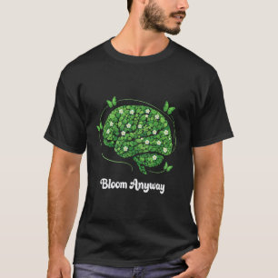 Camiseta Florescer De Qualquer Forma Floral Cérebro Retro C