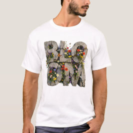 Camiseta Florescimento Concreto Flor Silvestre Tipografia S