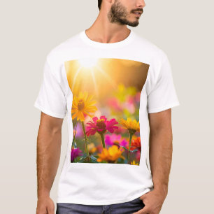 Camiseta Florescimento Iluminado pelo Sol