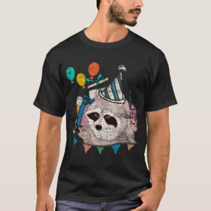 Camiseta Floresta Animal Da Festa de aniversário Engraçado