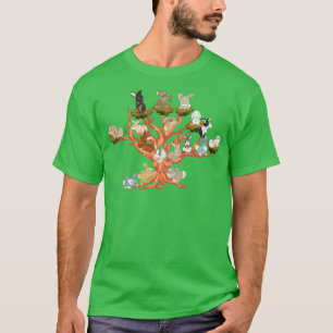 Camiseta Floresta Animal Natureza Coelho Coelho Coelho Coel