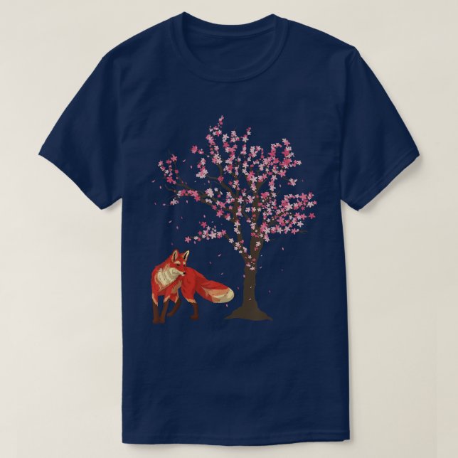 Camiseta Floresta Animal Sakura Cereja Flor Natureza Selvag (Frente do Design)