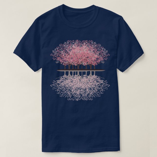 Camiseta Floresta Árvore Japão Flor Japonês Flor Cereja N (Frente do Design)