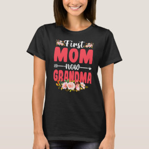 Camiseta Floresta Bonita Primeiro Mãe Agora Vovó Bebê Mães 