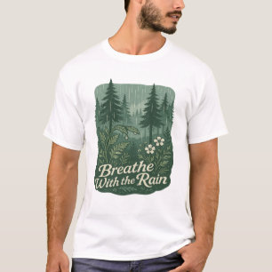 Camiseta Floresta Chuvosa Calma – Respire Com a Arte da Chu