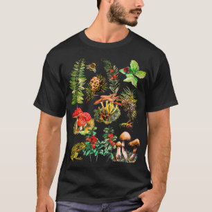 Camiseta Floresta, cogumelos selvagens