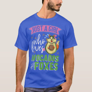 Camiseta Floresta Cura Animal Avocado Meninas Amantes Mulhe